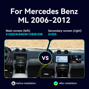 Radio de coche para mercedes-benz <span class=keywords><strong>ML</strong></span> 2006-2012 Multimedia Carplay REPRODUCTOR DE DVD navegación GPS CD estéreo unidad principal grabadora de cinta - Product Image 2