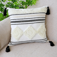 Tufté canapé bohème jeter taie d'oreiller nordique vente chaude brodé géométrique maison décorative Boho housse de coussin
