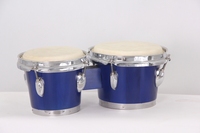 Professional Bongo Drums Set Sheepskin Ergonomic Design 3 Color Options Handcrafted Wooden Shells for Percussion Performances