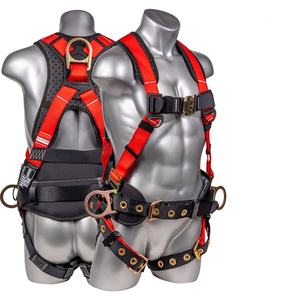 フルボディ 安全ハーネス 墜落制止用器具 建設工事用 ランヤード ショックアブソーバー付き 全身 <span class=keywords><strong>5</strong></span>点支持 安全帯 - Product Image 3