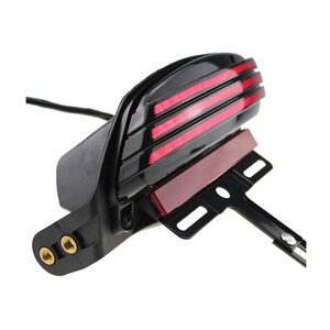 Luz Trasera LED 4 en 1 para Motocicleta TL077, Compatible con Harley-Davidson Dyna Fat Bob FXDF 2008-2011, Luz de Freno, Direccional y de <span class=keywords><strong>Placa</strong></span> - Product Image 2