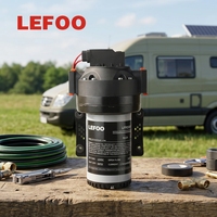 Pompa Booster RO LEFOO Low Noise 500GPD 70PSI High Head, Pompa Booster Air, Pompa Air Kapal untuk Trailer Caravan