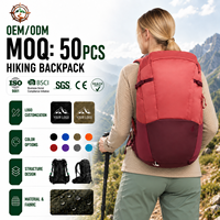 Sac à dos de randonnée personnalisé 22L avec cadre interne, en nylon imperméable, multifonctionnel pour le camping, les voyages, la randonnée et l'escalade
