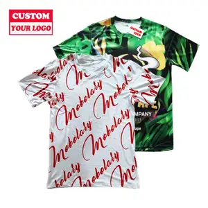 Créez votre propre marque Free Design Polyester Sports Men 3D Digital Polo Plain Shirt pour l'impression de t-shirts à sublimation personnalisée