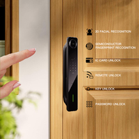 Serrure Intelligente Interphone Visuel avec Déverrouillage par Reconnaissance Faciale 3D, Carte IC et Mot de Passe – Sécurité Renforcée pour Portes de Maison et de Bureau avec Vidéo en Temps Réel