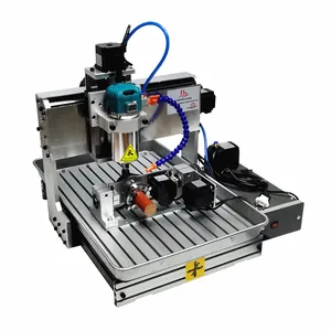 Guía lineal CNC 6040, enrutador de tallado de 5 ejes, 1500W, 3040, máquina de grabado de madera y Metal de 4 ejes, Puerto USB, carrera Z de 120mm para fresado de PCB