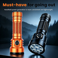 Lampe de poche LED haute puissance, boîtier en alliage d'aluminium, torche tactique Portable, Rechargeable par USB, pour la chasse en plein air et le camping