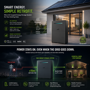 Système de stockage d'énergie domestique avec onduleur hybride 3600W et batterie LiFePO4 7,2 kWh pour l'énergie solaire domestique - Product Image 5