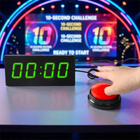 Chronomètre de jeu interactif électronique avec précision de 0,01s, minuteur de jeu avec bouton sonore, divertissement pour bars et discothèques