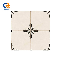 Carreaux de sol intérieurs en porcelaine mate antidérapants, antibactériens et résistants à l'usure, texture pierre, 300x300mm, 8mm, pour bordures et accents de villa/chambre