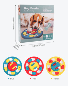Cuencos dispensadores de plástico respetuosos con el medio ambiente, juguetes interactivos de entrenamiento <span class=keywords><strong>IQ</strong></span> para cachorros, estimulación mental, mejora cerebral - Product Image 5