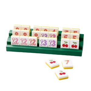 Set di Tessere per <span class=keywords><strong>Okey</strong></span> Turco Personalizzato a Tema Caffè, 2 Strati in Acrilico, Regalo per Giocatori di Giochi da Tavolo - Product Image 3