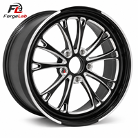 Nouvelles jantes forgées multi-branches en aluminium noir brillant ForgeLab 130 mm PCD 5x120/5x114.3 15-17 pouces Beadlock pour la course de dragster Garantie 5 ans