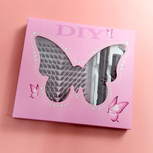 Grappoli di ciglia appuntite all'ingrosso <span class=keywords><strong>Manga</strong></span> a banda Ultra sottile riutilizzabile 3D grappolo ciglia sottili a grappolo fatto a mano <span class=keywords><strong>Manga</strong></span> ciglia grappoli - Product Image 3