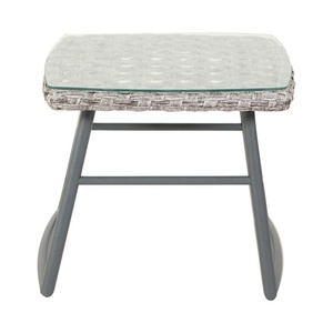 Juego de Muebles de Jardín de Mimbre Metálico con Hojas Mágicas Hechas a Mano, 3 Piezas - Product Image 3