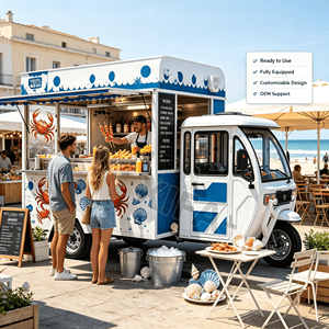 Fourgonnette de restauration mobile avec plusieurs compartiments de rangement pour une organisation optimisée du flux de travail et une réduction du temps de service - Product Image 1