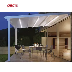 Gemakkelijk Te Monteren Buiten Waterdichte Bioklimatologische Schuifportiek Luifels Intrekbare Daksystemen Pvc Pergola Rotan Pergola