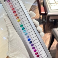 Gema de Zafiro Cultivada en Laboratorio de Alta Calidad Huazhong Gem, Multicolor, 5*7/8*10mm, para Joyería