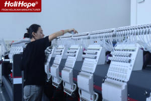 Máquinas de Bordar Industriales Computarizadas Holiauma Holihope Like <span class=keywords><strong>Happy</strong></span> de <span class=keywords><strong>6</strong></span> Cabezales y 15 Agujas con Garantía de 10 Años - Product Image 6