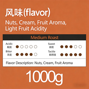 Grains de café du Yunnan pour usage commercial, torréfaction moyenne-sombre, mélange italien, Arabica en gros, fraîchement torréfiés, 1000g - Product Image 2