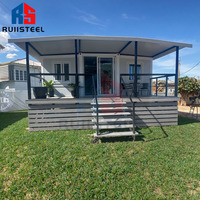 RUIISTEEL Bon Prix Villa Moderne de Luxe à Faible Coût pour les Entreprises Conteneur Modulaire Extensible Maison Mobile Préfabriquée