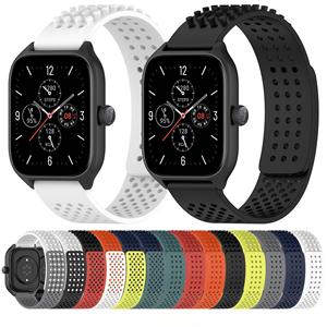 Bracelet de montre en silicone respirant de 20 mm pour Huawei Amazfit GTR4 GTS4 <span class=keywords><strong>Mini</strong></span> Samsung <span class=keywords><strong>Xiaomi</strong></span>, bracelet de remplacement sport à libération rapide - Product Image 1