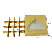 Coffrets cadeaux personnalisés élégants au chocolat et à la truffe Présentoir de bonbons mélangés Fenêtre transparente Avantage industriel UV Fabriqué en papier carton feuille