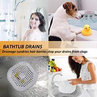 Filtre de vidange en silicone carré pour évier de cuisine et baignoire de douche, avec piège à cheveux