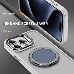 Funda Magnética Giratoria 360° Translúcida Mate de TPU+Acrílico para <span class=keywords><strong>iPhone</strong></span> 17 16 15 14 <span class=keywords><strong>13</strong></span> <span class=keywords><strong>Pro</strong></span> <span class=keywords><strong>Max</strong></span>, Carcasa Rígida Trasera para Móvil - Product Image 6