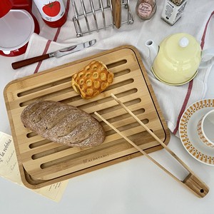 Bamboo Wooden Serving Tray Double Layer Solid Wood Food Plate <b>For</b> Afternoon Tea <b>Adult</b> Use - Product Image 2