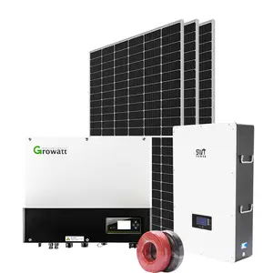 Sistema ibrido a energia solare Growatt SPH 1000TL3 BH 10KW Set completo esterno su sistema a griglia con batterie