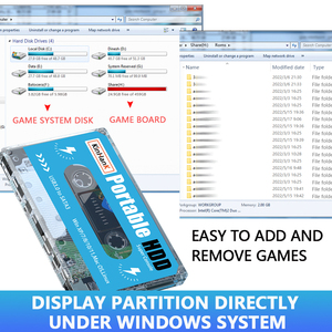 500G oyun sabit disk süper konsolu için dizüstü/Pc bato33 33 sistemi 500G HDD taşınabilir harici sabit 55000 <span class=keywords><strong>Retro</strong></span> oyunları ile - Product Image 6