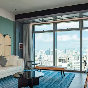 Conjunto de muebles de dormitorio de madera maciza moderna contemporánea Colección de hoteles de diseño de 5 estrellas Venta caliente Camas de oro blanco - Product Image 2