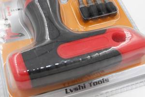 Jeu de tournevis industriel portable de type T deuxième génération à cliquet en plastique inversé avant à 17 dents avec embout Allen inclus - Product Image 5