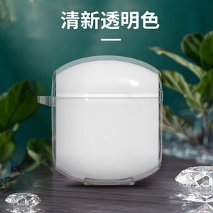 Étui transparent antichoc en plastique pour écouteurs avec finition givrée et design moulé sur mesure - Product Image 1