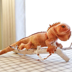 Simulación creativa de reptiles, lagarto, camaleón, juguetes de <span class=keywords><strong>peluche</strong></span>, peluches hechos a medida, juguete de camaleón suave personalizado - Product Image 5