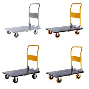 300kg cuatro ruedas plataforma de acero camión de mano 500kg uso al aire libre carro 700kg resistente Dolly 661lbs plataforma carros de mano carros - Product Image 1