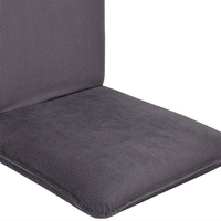 Chaise de sol pliable avec support dorsal Chaise de sol pliante rembourrée réglable méditation siège de sol portable pour adultes et enfants