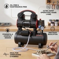 Compresseur d'air silencieux sans huile à haut débit 600L/min 9kW pour cabines de sablage de pneus de poids lourds