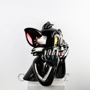 Estatua Coleccionable de Ratón de Resina, Figura de Animal Creativa con Cromado Electrolítico, Escultura <span class=keywords><strong>Pop</strong></span> Art - Product Image 6