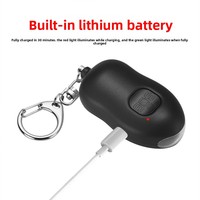 Alarme personnelle rechargeable exclusive avec lampe torche LED, porte-clés, lumière puissante, anti-agression, gadget d'autodéfense pour femmes