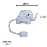 Adornos de Silicona para Pajitas con Diseño de Animales de la Selva en 3D, 10 mm, Reutilizables, a Prueba de Polvo, con Diseño de Animales Salvajes, para Pajitas de Vidrio, para Niños