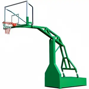 屋外の可動式バスケットボールラックは、高品質のバスケットボールラックバスケットボールスタンド用にソース工場でカスタマイズできます