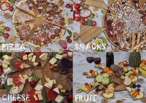 Planche à <span class=keywords><strong>pizza</strong></span> en bois de 14 pouces pour <span class=keywords><strong>pizza</strong></span>, fromage, fruits, viande, gâteau, en-cas et plaque à <span class=keywords><strong>pizza</strong></span> en bois. - Product Image 4