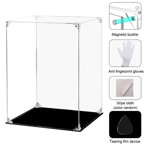 Thân thiện với môi rõ ràng Acrylic Hộp hiển thị cho sưu tầm cho nhà cho LEGO thay thế kính trường hợp hiển thị số liệu - Product Image 4