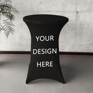 Custom Printed <b>Round</b> Cocktail <b>Table</b> Cover Wholesale Spandex Bar <b>Table</b> <b>Cloths</b> - Product Image 6