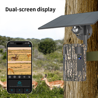 Caméra de chasse VESAFE 6MP 4G à double objectif, double PIR, caméra extérieure étanche, camouflage, caméra de suivi des cerfs, application UBOX PRO