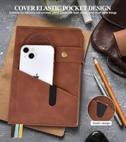 Cahier d'agenda A5 en cuir PU avec logo personnalisé 100 feuilles de style professionnel magnétique pour le bureau ou le Journal de couverture en papier cadeau