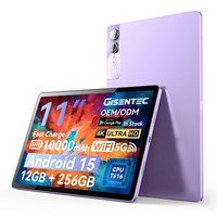 Usine haut de gamme F11 12 pouces 12 Go 256 Go 4K Incell Android 15 4G WIFI appelant tablette PC avec étui clavier