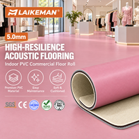 Schallabsorbierender Vinyl-Bodenbelag für Kinos, Auditorien, Theater, Filmhallen, Sitzreihen, Flure, Niedriger Schallwiderstand, Langlebige 5mm Vinyl-Bodenrolle